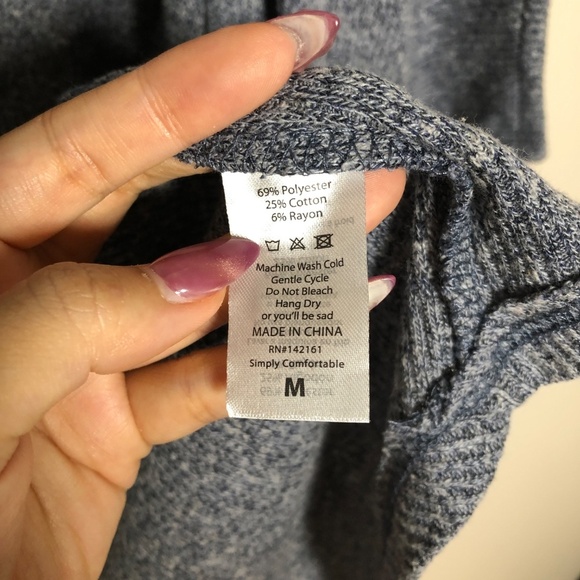 NWT Lularoe Lindsay Blue Cardigan Size M - Picture 4 of 6